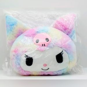 Kuromi - Rainbow Face Cushion NWT